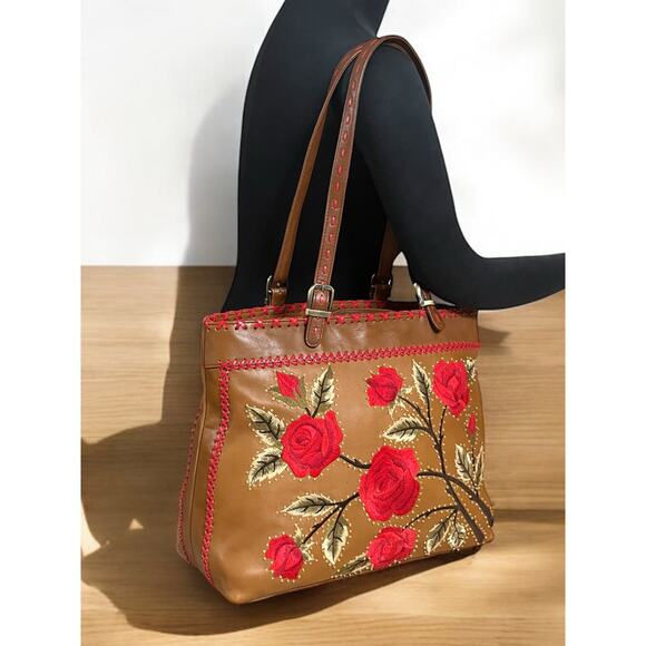 Y2K Isabella Fiore Rambling Rose Large Toby Tote & Wallet - Picture 11 of 14